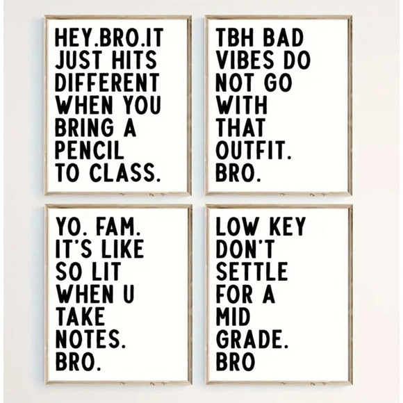 Canvas classroom decor bundle 4pc​ - Picture 1 of 3